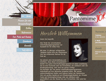 Tablet Screenshot of pantomime-joern.de